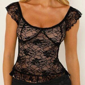 Tiger Mist - Skye Lace Top